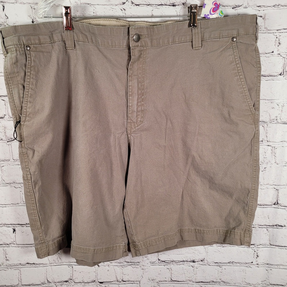 Columbia Utility Shorts Mens 44 Taupe Excellent Regular Fit Stretch‎ AM0184 - Picture 2 of 8